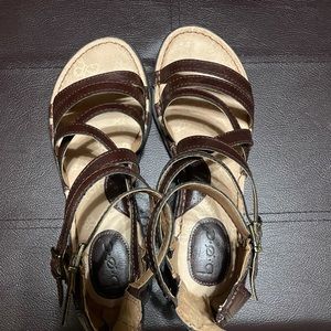 b.o.c. brown beautiful sandals! Gladiator style!